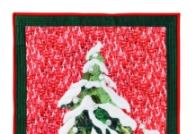 Besneeuwde kerstboom quilt