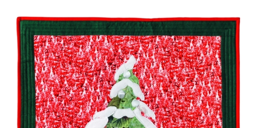 Besneeuwde kerstboom quilt